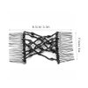 Women Girl Magic Easy Hair Beads Slide Stretchy Comb Clip Stretchable Hairpin, Beads Hair Combs Magic Elastic Hair Clips Stretchy Hair Comb Double Clips for Women Girls Hair