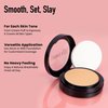 Frankie Rose Cosmetics Powder Foundation – Full Coverage Face Powder For Pores & Imperfections, Evens Out Skin Tone & Shine-Control | 58 Grams (Buff)