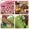 Cherry Blossom Tree Building Block Kit 2008 Pcs Cherry Bonsai Tree Building Sets DIY Sakura Tree House Model Sets Flowers House Mini Bricks Building Kit Gift for Adults Teens Girls 14+