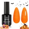 beetles Orange Gel Nail Polish Halloween Gel Polish 1 Pcs 15ml Glow in the Dark Nail Polish Soak Off Uv LED Nail Lamp Halloween Nail Art Manicure Salon DIY Home