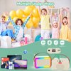 Mini Karaoke Machine for Kids, 2025 Latest Portable Bluetooth Speaker with 2 Wireless Microphones & LED Light for Girls Boys, Small Magic Sing Christmas Birthday Party Gifts Toys