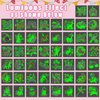 Partywind Temporary Tattoos for Girls, 50 Styles Luminous Tattoo Stickers for Kids Party Supplies Decorations will Glow at Night, Birthday Goodie Bag Stuffers for Children Party Favors