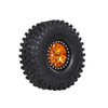 GoolRC 4PCS 1.9 Inch RC Crawler Rubber Tires with Metal Rim for 1/10 RC Rock Crawler Traxxas TRX-4 TRX-6 Axial Scx10 90046 RC4WD RC Car Parts (Golden)