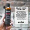 Live Bearded: Beard Wash - American - Beard and Face Wash - 8 fl. oz. - Water-Based Formula with All-Natural Ingredients for a Gentle, Deep Cleanse - Made in the USA