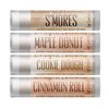 Delight Naturals Awfully Sweet Lip Balm Gift Set - Cinnamon Roll, Cookie Dough, Maple Donut, and S'Mores