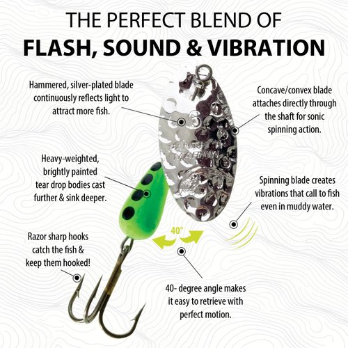 Panther Martin PMHM_6_HS Hammered Regular Spinners Fishing Lure - Hammered Silver - 6 (1/4 oz)