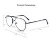 EYE ZOOM 3 Pack Aviator Style Metal Frame Reading Glasses with Spring Hinge, Multi-color, 1.50 Strength