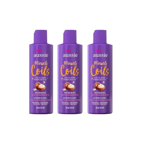Aussie Coils Sulfate Free Shampoo - 8 fl oz (3 pack)