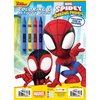 Spidey and Friends Coloring Book | Spidey and Friends Coloring & Activity Book with 4 Crayons | Includes 30 Stickers | Officially Licensed