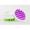 Zyllion Scalp Massager Dandruff Brush - For Exfoliating Treatment, Shampoo Scrubbing, and Hair Growth (Purple)