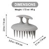 VESS Scalp Beaut Shampoo Brush, Relaxing Scalp Brush, Wide Width and Uneven Shape, for Woman and Men, Made in Japan (Hard Type)