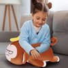 Achwishap Banana Monkey Plush Pillow,Monkey Stuffed Animal Plush Toy,Cute Plushie Banana Monkey Kawaii Pillow,Lovely Monkey Hugging Pillow Gifts for Kids Adults(20”Brown)