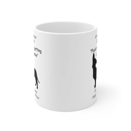 Funny Chiweenie Dog Mom Gifts for Women Puppy Lovers Mother's Day 2024 A Wise Woman Once Said Coffee Mug with Fun Quotes Ceramic Cup White 11oz