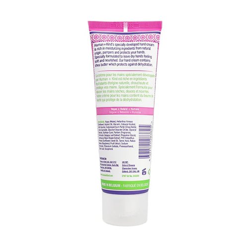 Human+Kind Moisturizing Hand Cream Elderflower and Raspberry - Hydrating Cream with Avocado Oil and Shea Butter - Intense, Fast Absorbing Moisturizer for Smooth Skin - For Dry, Cracked Skin - 2.5 oz