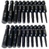 Hex Head Allen Wrench Drill Bit Set (10pc Metric & 10pc SAE), PTSLKHN Allen Wrench Drill Bits, Upgraded 1/4" Quick Release Shank Magnetic Hex Bit Set - Perfect for Ikea Type Furniture