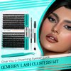 Eyelash Clusters Fluffy Lash Clusters Thick 280pcs Cluster Eyelash Extensions DIY At Home Individual Lashes Cluster Lashes by GEMERRY（100P-10-18mm)