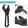 SYKRSS An Fitting Wrench 3AN-16AN Adjustable Wrench Aluminum Lightweight Spanner Tools for An Hose Fitting Adapter End, Black