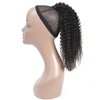 Feelgrace Kinky Curly Ponytail Hair Extensions Ponytail Curly Hair Virgin Brazilian Hair Extension (16 Inch, Kinky Curly)
