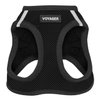 Voyager Step-In Air Dog Harness - All Weather Mesh Step in Vest Harness for Small and Medium Dogs by Best Pet Supplies - Black, M