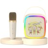 HWWR Karaoke Machine for Kids, Mini Karaoke Machine with 2 Microphones & LED Lights for Home Party, Toys for Girls Boys, Family Christmas Birthday Gift for Kids 4 5 6 7 8 9 10 11 12+ Years Old
