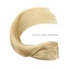 Human Hair Extensions Wire Hair Bleach Blonde,12 Inch #613 Hairpiece Remy Human Hair Extensions,70g Wire Hair Extensions by YILITE（12inch 70g Bleach Blonde）