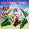 Paper Airplane Kit, Christmas Stocking Stuffers for Kids, Toys for Ages 8-13 Instruction Book, 60 Holiday Sheets, Christmas Gift Box, Stocking Stuffers Ideas for Boys 8-12 Christmas Crafts 2024