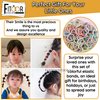Fashion Fitoor Colorful Elastic Rubber Bands Seamless Cotton Hair Bands for Women Girls and Kids Baby - Versatile Hair Ties Ponytail Holders Headband Hair Accessories (200)