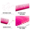 Colored Lash Extensions, 16 Rows Cashmere lash extensions, 0.07 D Curl Lash Extensions, 13mm Classic Lash Extensions, Single Lash Extensions for Professional(0.07-D-Pink Gradient 13mm）