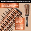 Conair Vented Copper Collection Round Brush for Blow Drying and Styling - Quick Blow Dry Brush