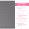 Sdpeia Under Sink Organizer Waterproof Under Sink Mat for Kitchen and Bathroom - Protects Cabinets from Leaks 22 x 14 inches Shelf Liner Feeding Mat Litter Mat(Grey)