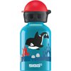 Sigg - Kids Water Bottle - Orca Family - Leakproof - Lightweight - BPA Free - Aluminum - 10 Oz