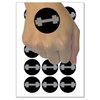 Dumbbell Barbell Weight Lifting Solid Temporary Tattoo Water Resistant Fake Body Art Set Collection - 54 1" Tattoos (1 Sheet)