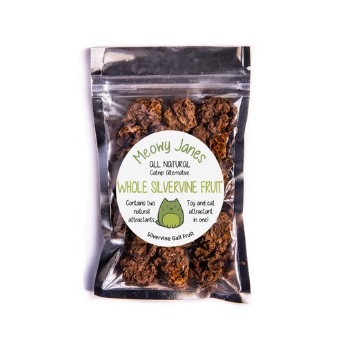 Meowy Janes Whole Silvervine Fruit- Dried Silvervine Gall Fruit- Actinidia Polygama - Cat Toy - Cat Treat