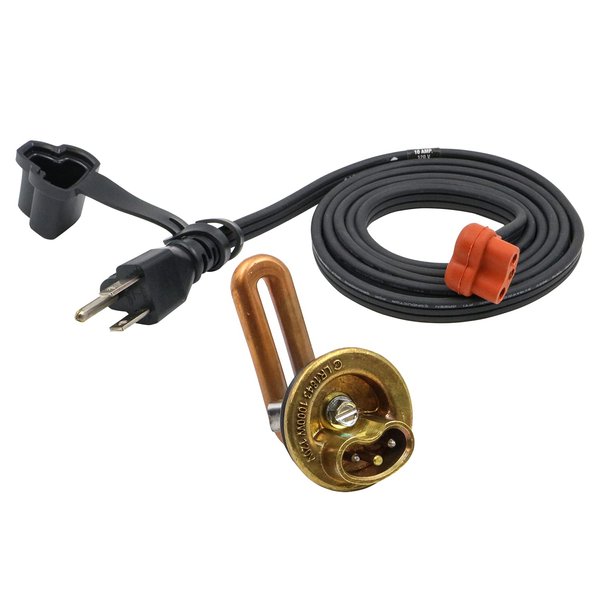 Zerostart 3100130 Engine Block Heater for Chevrolet and GMC 2001-2008 V8 -6.6L, Diesel (Duramax), 2007-2015 V8-6.6L Diesel (Duramax), 40mm Diameter | CSA Approved | 120 Volts | 1000 Watts
