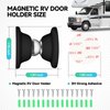 ESUDNT RV Magnetic Door Catch RV Door Holder Catches for RV Baggage Door, Camper, Trailer (Black, 2 Pack)