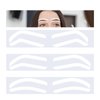 24 Pairs Airbrush Eyebrow Sticker Stencils Eyebrow Shape Tape Adhesive Eyebrow Template Sticker Disposable Brow Shaping Sticker Eyebrow Stamp Airbrush Brows Tape for Eyebrow Tinting Makeup