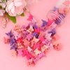 YISSION 60Pcs Mini Pink Butterfly Hair Clips for Girls Cute Small Butterfly Hair Claw Clips Toddler Baby Kids Hair Clips with Box Package 90s Y2K Hair Accessories for Girls Women Matte Colors