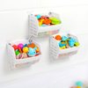 Ligereza bath toy holder 3 Piece Set, Free Arrangement bath toy organizer, Multi-functional bathtub toy holder, Quickly Fish Out bath toy, bath toy holder for Easily Organise and Sort Toys