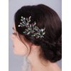 JWICOS Bridal Wedding Crystal Hair Pins Bride Hair Pieces Wedding Hair Accessories for Women and Girls Pack of 3 (Colorful)
