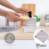 zccz Soap Dispenser with Sponge Holder, Marble Look Liquid Hand and Dish Soap Dispenser Pump Bottle and Sponge Holder 2 in 1 for Kitchen Sink Bathroom Counter Storage and Organization