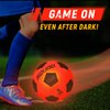 SQUAD Glow in The Dark Soccer Ball, Light Up LED Soccer Ball with 2 Lights and Pre-Installed Batteries, Official Size 5 for Teen Boys and Girls 8-14, Outside Toys for Kids