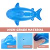 LUOZZY Rubber Shark Dog Toy Chewing Squeak Toy Water Floating Toy for Pet Dogs Unisex (Blue)