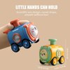 KANG DI LA Animal Toy Cars for Toddlers 1-3, Press and Go Racing Cars Set, Baby Toys 18 Months, Whistle Vehicles for 1 Year Old Boys Girls, Baby Christmas Birthday Gifts