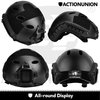 ACTIONUNION Airsoft Fast Helmet Basic Set PJ Type Tactical Paintball Helmet (Medium, Black)