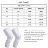 PISIQI Knee Pads Compression Pads Long Leg Sleeve Collision Avoidance Brace Protection Knee Sleeve for Basketball Football Volleyball Cycling (1 Pair)
