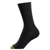 GOLDTOE Women's Castaway Crew Socks, 3-Pairs, Black, Medium