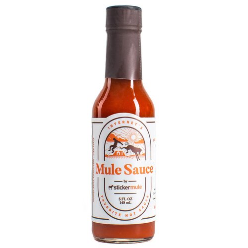 Mule Sauce - Hot sauce with Habanero, Yellow scotch bonnet and Bhut jolokia. (5 oz, 1)