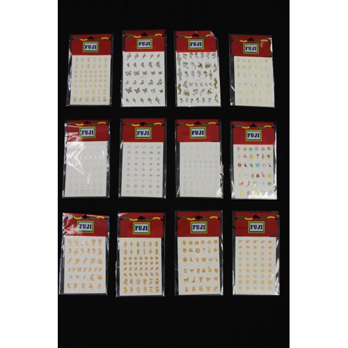 Metallic Nail Decals (12-Pack)
