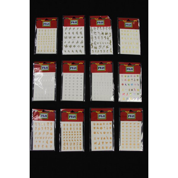 Metallic Nail Decals (12-Pack)