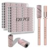 [Upgrade]Depvko 120pcs Small Sanding Bands for Nail Drills with 2pcs 3.1MM Mandrel Nail Drill Bits, 180 Fine Grit Nail File Sanding Bands for Acrylic Nails Tech Gel Manicures and Pedicure, Pink